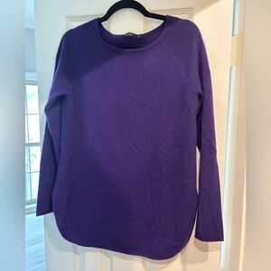 Lusso cashmere purple sweater